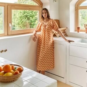 Mus & Bonbom Barcelona Kadia printed dress Organic Cotton XL